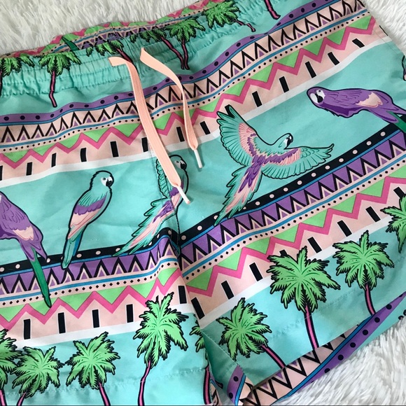 chubbies Other - Men’s Chubbies Retro Parrot Palm Tree Swim Trunks